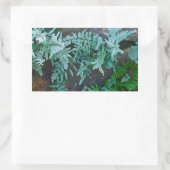 フィラデルフィアのシダ 長方形シール (バッグ)