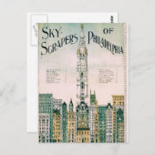フィラデルフィアのスカイスクレーパー ポストカード (正面/裏面)