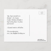 フィラデルフィアのスカイラインエッチングBWパープル日付を保存 案内ポストカード (裏面)