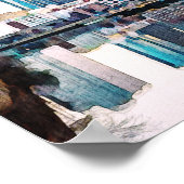 フィラデルフィアのスカイライン目的地の結婚式へようこそ ポスター (角)