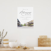 フィラデルフィアのスカイライン目的地の結婚式へようこそ ポスター (キッチン)