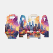 フィラデルフィアのスカイライン アブストラクト アート フェイバーボックス (折り畳みなし)