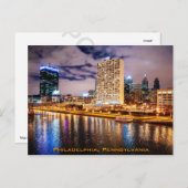 フィラデルフィアのスカイライン ポストカード (正面/裏面)