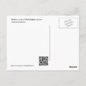 フィラデルフィアのスカイライン、中ビューIIポストカード ポストカード (裏面)