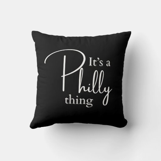 フィラデルフィアのスラングは親愛なる物だ クッション (裏面)