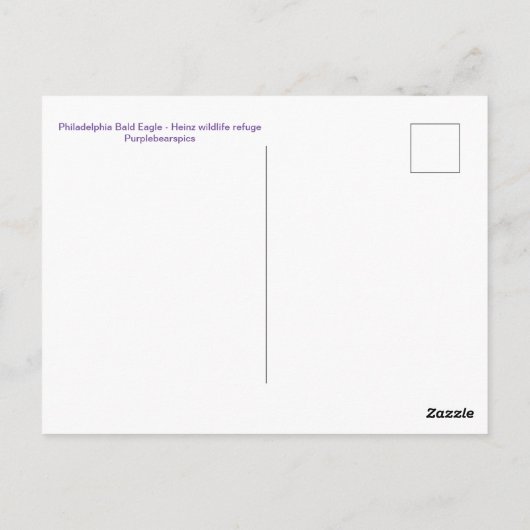 フィラデルフィアのハゲワシ ポストカード (裏面)