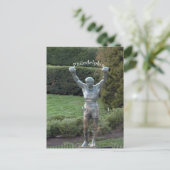 フィラデルフィアのロッキー像 ポストカード (スタンド正面)