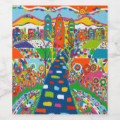 フィラデルフィアのワきらめくインまたはワインボトルラベル ワインラベル (シングルラベル)