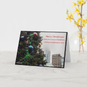 フィラデルフィアの友人からクリスマスプレゼント カード (黄色い花)