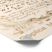 フィラデルフィアの地図1762、レプリカ ポスター (角)