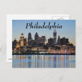 フィラデルフィアの夕日 ポストカード (正面/裏面)