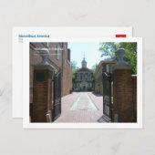 フィラデルフィアの大工ホール ポストカード (正面/裏面)