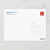 フィラデルフィアの大工ホール ポストカード (裏面)