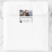 フィラデルフィアの目的地の結婚式の好意ステッカー スクエアシール (バッグ)