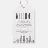 フィラデルフィアの結婚式 | ウェルカムメッセージギフトタグ ギフトタグ (正面)