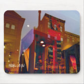 フィラデルフィアの通りへの赤い反射 マウスパッド (正面)