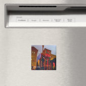 フィラデルフィアの通りへの赤い反射 マグネット (インサイチュ (食洗機))