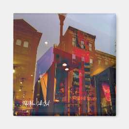 フィラデルフィアの通りへの赤い反射 マグネット