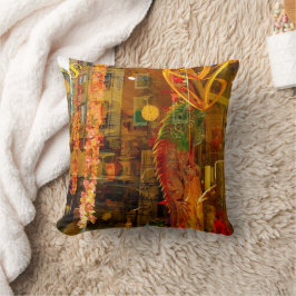 フィラデルフィアの通りへの黄金の反射 クッション