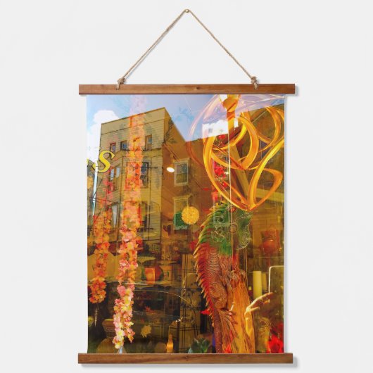 フィラデルフィアの通りへの黄金反射 吊り下げ型タペストリー (正面)