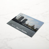 フィラデルフィアのUSSオリンピア 箔シーズンポストカード (回転した状態)