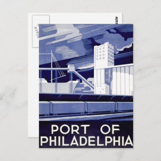 フィラデルフィアのWPAポスターポート1936 ポストカード (正面/裏面)