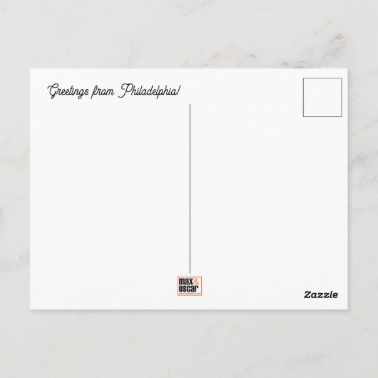 フィラデルフィアはがき ポストカード (裏面)