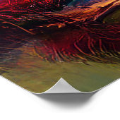 フィラデルフィアカラフルスカイラインアーバンアート ポスター (角)