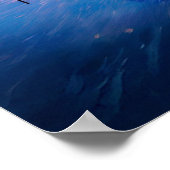 フィラデルフィアカラフルスカイラインアーバンアート ポスター (角)