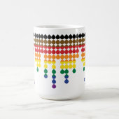 フィラデルフィアゲイプライド州旗の名句Mug コーヒーマグカップ (中央)