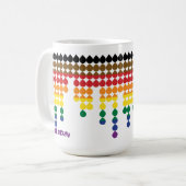 フィラデルフィアゲイプライド州旗の名句Mug コーヒーマグカップ (正面左)