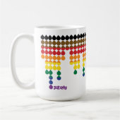 フィラデルフィアゲイプライド州旗の名句Mug コーヒーマグカップ (左)