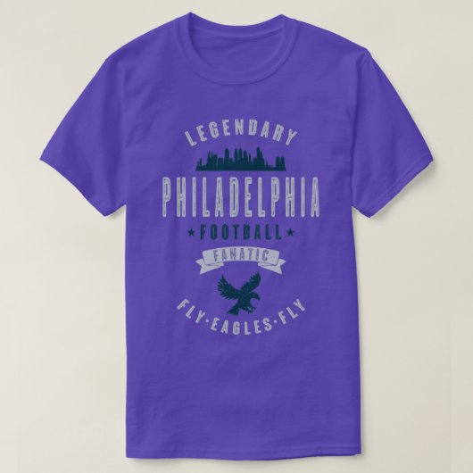 フィラデルフィアサッカーファナティックヴィンテージルック文字 Tシャツ (デザイン正面)