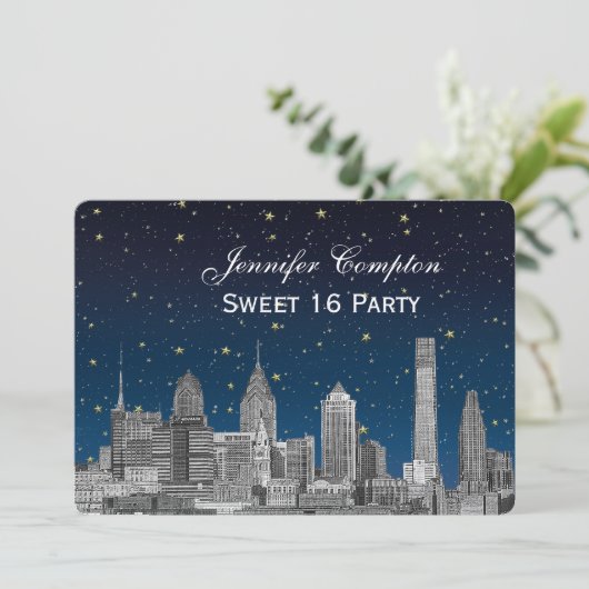 フィラデルフィアスカイラインエッチブルースターリースウィート16 H 招待状 (スタンド正面)