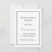 フィラデルフィアスカイラインエッチングBW赤RSVP #2 出欠カード (裏面)