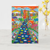 フィラデルフィアスカイライングリーティングカード カード (黄色い花)