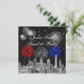 フィラデルフィアスカイラインブラック金ゴールドスタースウィート16 FW 招待状 (スタンド正面)