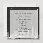 フィラデルフィアスカイラインブラック金ゴールドスタースウィート16 FW 招待状 (裏面)