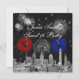 フィラデルフィアスカイラインブラック金ゴールドスタースウィート16 FW 招待状