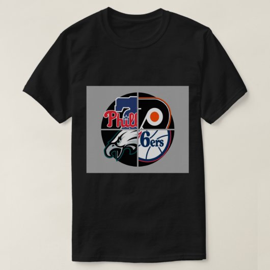 フィラデルフィアスポーツクワッドコンフォーター Tシャツ (デザイン正面)