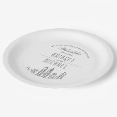 フィラデルフィアデコスカイライン |の結婚イベント ペーパープレート (アングル)