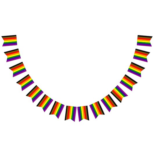 フィラデルフィアプライド国旗のバンティングバナーLGBTパーティー バンティングフラッグ (全)