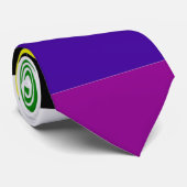 フィラデルフィアプライド国旗レインボーストライプのLGBT ネクタイ (ロール)