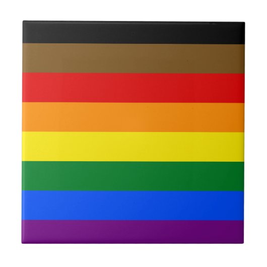 フィラデルフィアプライド国旗LGBTQ タイル (正面)