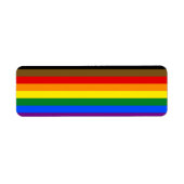 フィラデルフィアプライド国旗LGBTQ ラベル (正面)