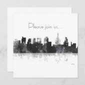 フィラデルフィアペンシルバニアスカイライン招待状 招待状 (正面/裏面)