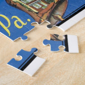 フィラデルフィアペンシルバニアヴィンテージトラベル ジグソーパズル (側面)