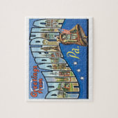 フィラデルフィアペンシルバニアヴィンテージトラベル ジグソーパズル (縦)