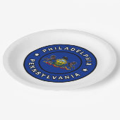 フィラデルフィアペンシルバニア ペーパープレート (アングル)