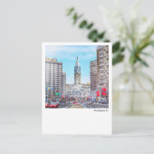 フィラデルフィアポストカードシティホール ポストカード (スタンド正面)